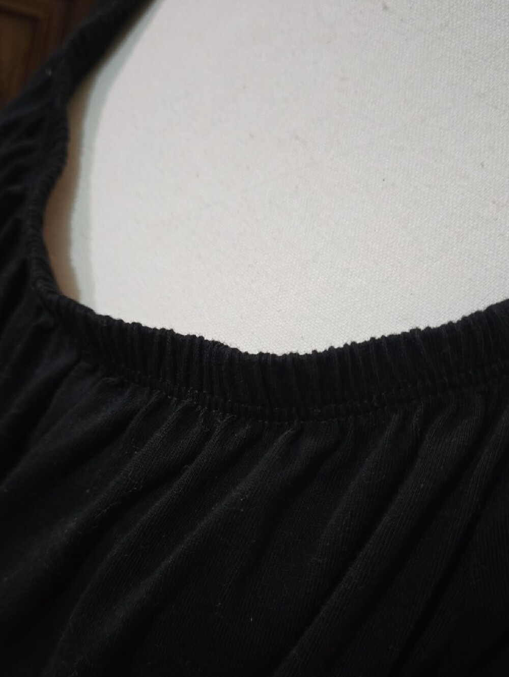 Old Navy Black Puff Sleeve Scoop-Neck Blouse - Picture 2 of 4